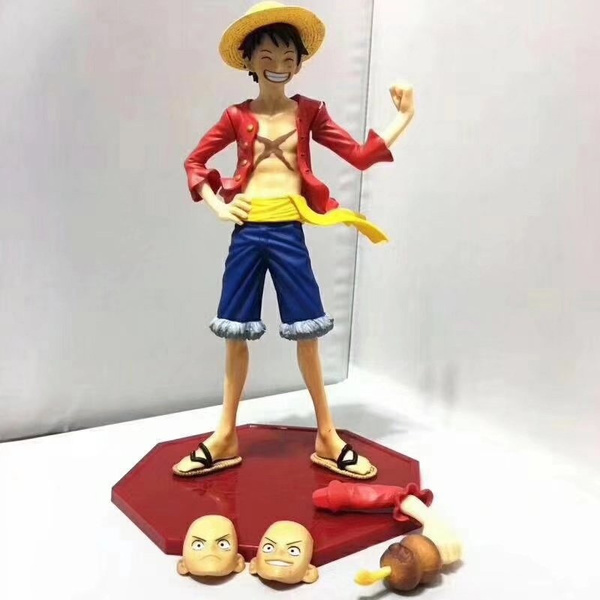 One Piece Luffy th Anniversary Ver Action Figure Ham Ver Monkey D Luffy Pvc Figure Toy Brinquedos Anime 22cm Wish