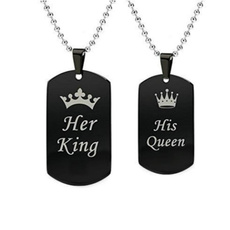 promiselovenecklace, kingandqueennecklace, King, crownpendant