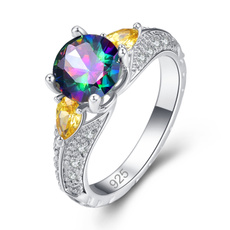 rainbow, Silver Jewelry, DIAMOND, lover gifts