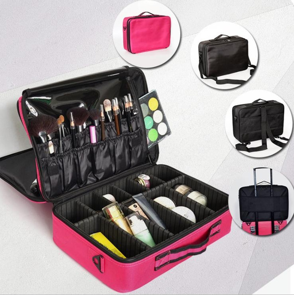 Makeup Bag Organizer Professional Makeup Box Artist Larger Bags Cute Suitcase  Makeup Boxes Travel Cosmetic Pouch Handbag Small