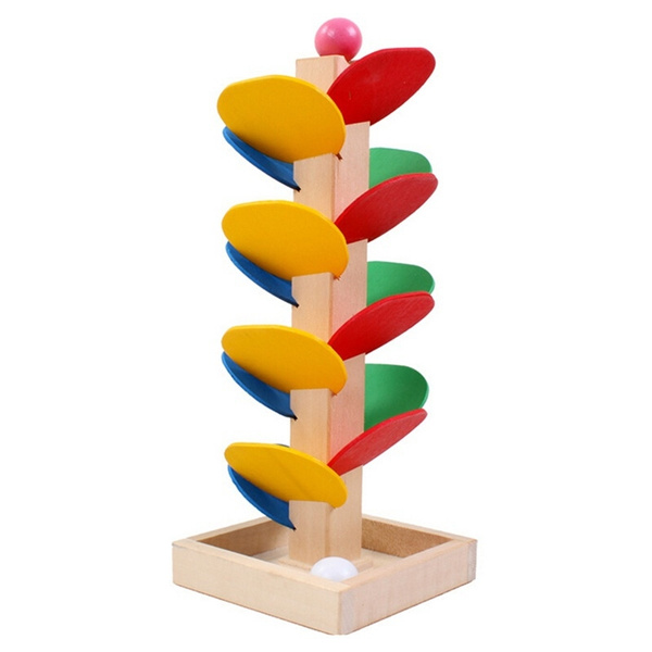 wooden tree marble run