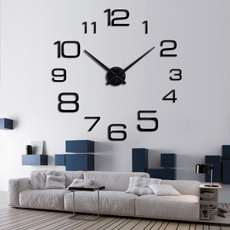 living room, Home Decor, Clock, Simple