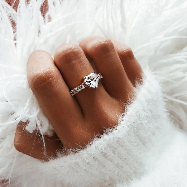 Simple pretty deals engagement rings