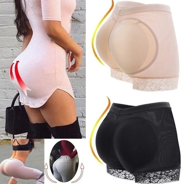 Abuelos visitantes Sueño áspero montar Womens Padded ButtLifter Underwear Hip Shaper Shorts Seamless Lace  Breathable Body Padding Panty | Wish