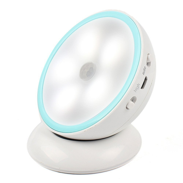 Tanbaby Dimmable PIR Motion Sensor LED Night Light with 360 Degree ...