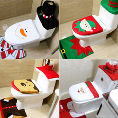 toiletdecoration, Bathroom, rugstoiletcover, christmastoiletseatcover