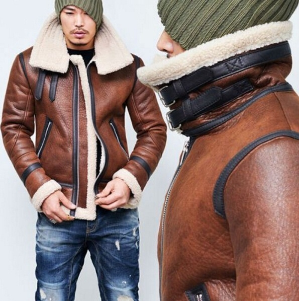 sheep wool leather jackets