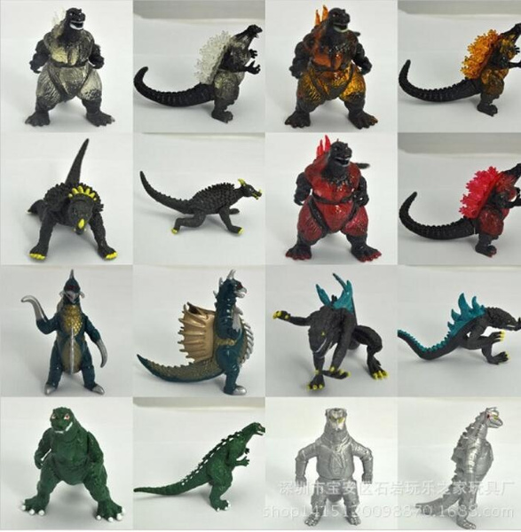 Godzilla 10Pcs Monstros mekagodzilla Trendmaster Gigan anguirus Figura Aniversário 