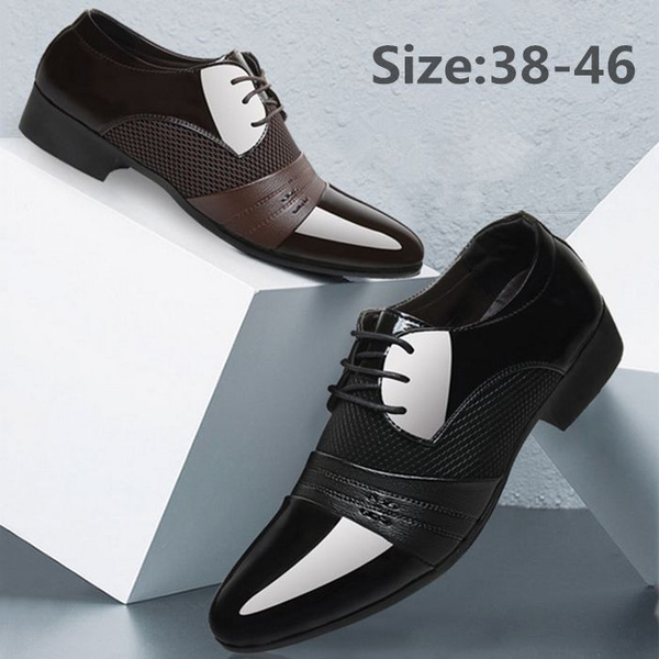 Boys England Fashion Leather Shoes Pointed Toe Formal Dress Shoes