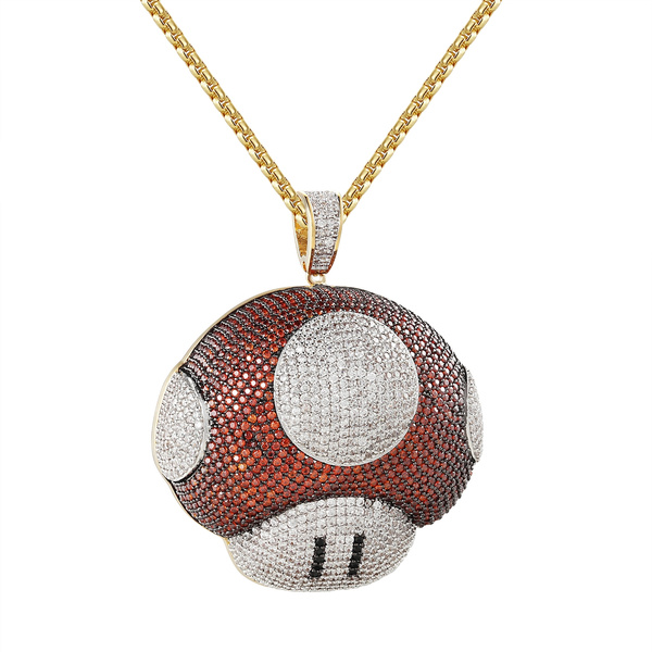 mario mushroom pendant