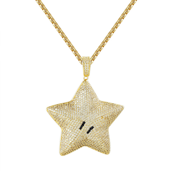 Mario star store necklace