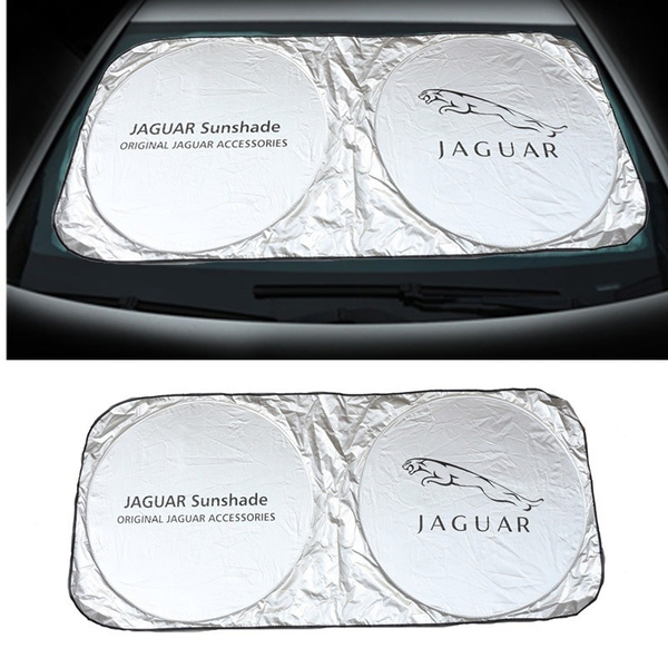 1 x Jaguar Logo Car Windshield Sunshade Visor Cover For Jaguar XF XFL