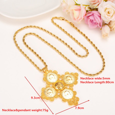 Jewelry, gold, 24-k, Necklace