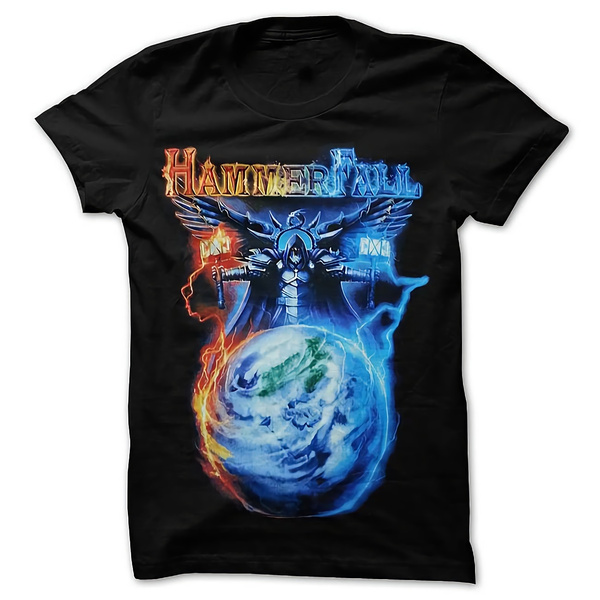 Hammerfall 09 Rare Metal Tour T Shirt Sabaton Edguy Sonata Arctica Avantasia Mens Fashion Black Cotton Tees Size S 3xl Wish