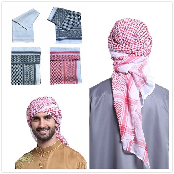 Muslim Arabia Men\'s Turban Middle East Saudi Headscarf Hat | Wish