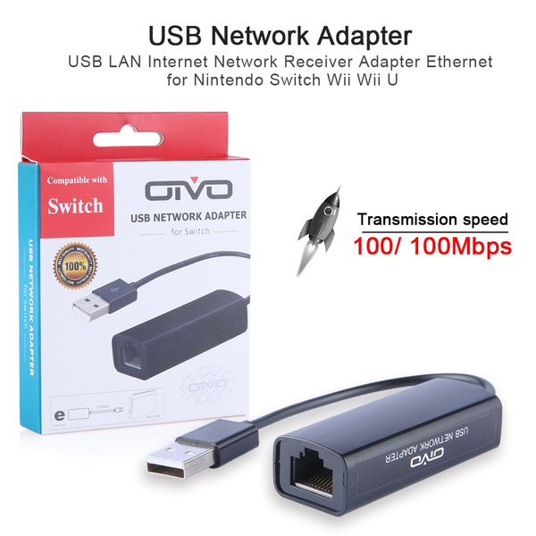 Usb Lan Internet Network Receiver Adapter Ethernet For Nintendo Switch Wii Wii U Wish