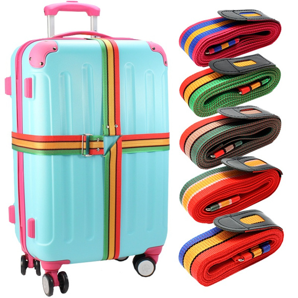 Adjustable Travel Luggage Strap Packing Belt Suitcase Bag Security Straps 