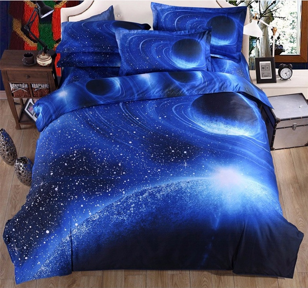 3d Galaxy Bedding Sets Twin Queen King, King Size Bed Sheets Duvet
