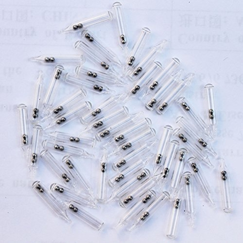 glass rattle 50 Worm Jig Fishing Lure Insert Tube Rattles Shake Attract Fly Tie Tying