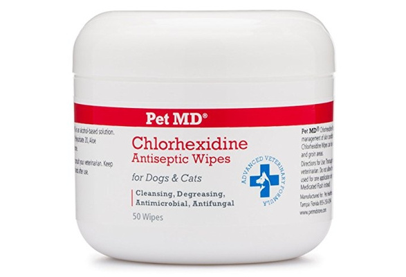 chlorhexidine pet wipes