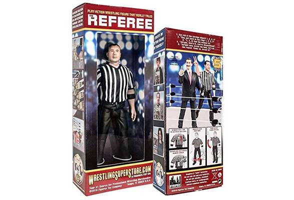 counting and talking wrestling referee action figure
