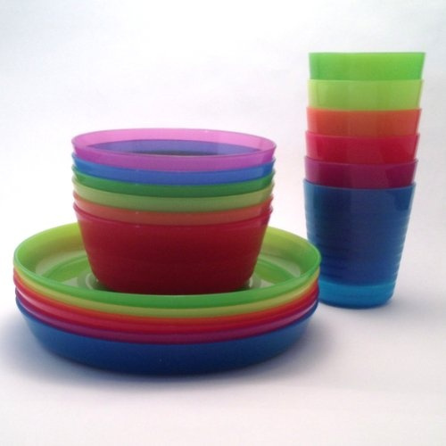 Aanmoediging Stoel baard IKEA - KALAS Children Color Bowl, Tumbler and Plate Sets X6 Each (Set of  18) | Wish