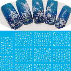 Santa Claus Christmas Nail Art Water Transfer Decals Snowflakes Nail Sticker Snowman Tree Manicure Decor Decals Nail Tools Nails Art Decoration Stickers Tips Decal
