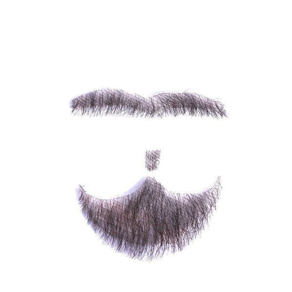 Trendy Fake Beard Man Word Simulation Human Hair Full Hand Tied ...