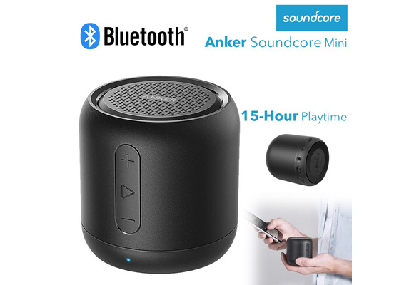 Anker Soundcore Mini, Super-Portable Bluetooth Speaker with FM Radio,  15-Hour Playtime, 66 ft Bluetooth Range, Enhanced Bass, Noise-Cancelling