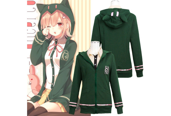 Cosplay Anime Super Dangan ronpa 2 Chiaki Nanami Costume Coat Jacket Hoodie Packing include only hoodie s Asian size its smaller than USA size Wish