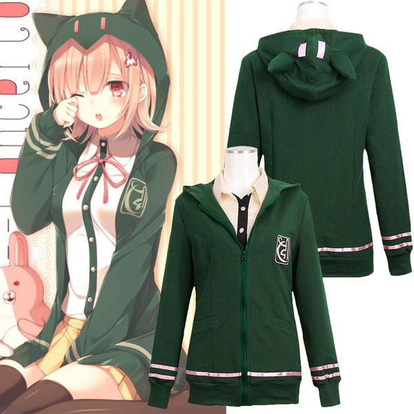 Cosplay Anime Super Dangan ronpa 2 Chiaki Nanami Costume Coat Jacket Hoodie Packing include only hoodie s Asian size its smaller than USA size