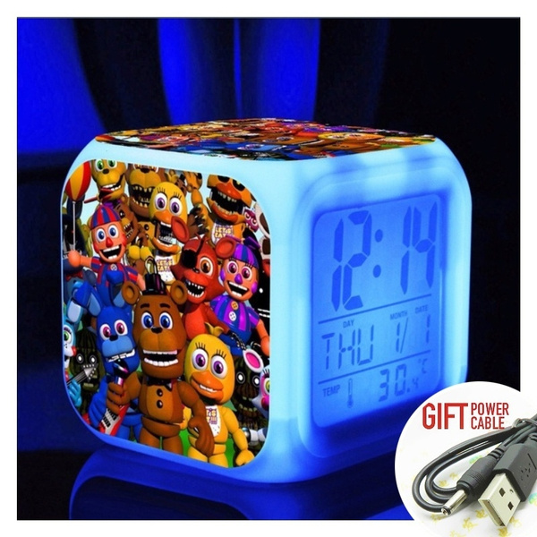 Fun Anime Haikyuu Figures 7 Color Changing Night Light Alarm Clock Kids Toy  Gift