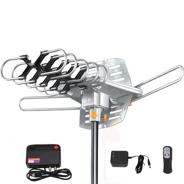 150 Mile Hdtv 1080p Outdoor Amplified Hd Tv Antenna Digital Uhf Vhf 360