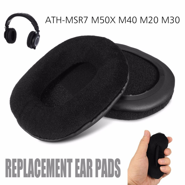 New Arrived 2pcs Velour Ear Pads Cushions For Audio Technica ATH