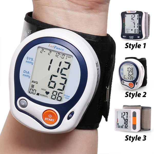 Wrist Blood Pressure Monitor Digital BP Cuff Machine for Home Use- with  Talking Function