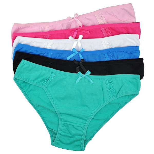7PCS Pure Cotton Women's Panties Soft Underwear Cute Bow Girls Panty  Breathable Briefs Sexy Ladies Underpants Female Lingerie - AliExpress