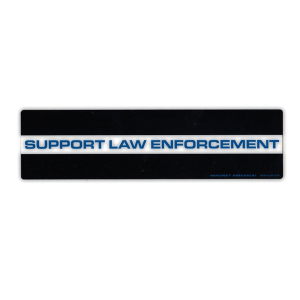 Magnetic Bumper Sticker Support Law Enforcement Strip Magnet Police Cops Sheriffs 1075