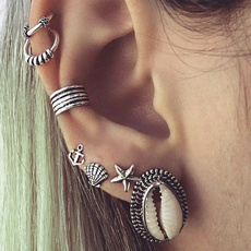 shells, Jewelry, starfish, Stud Earring