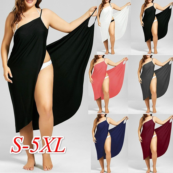 Size Beach Cover-up Wrap Dress DBK3298 