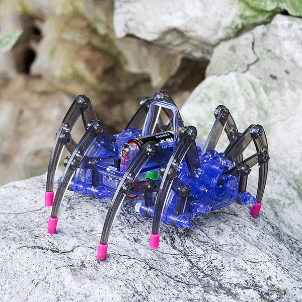 Electric Spider Robot Toy DIY Educational Assembles Model Handwork For Kids 