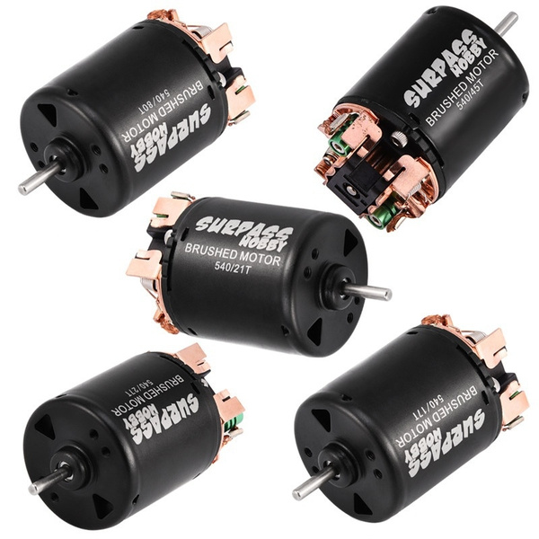 5Types 4 Poles Carbon Brush 540 Motor with Connecting Wire Remote