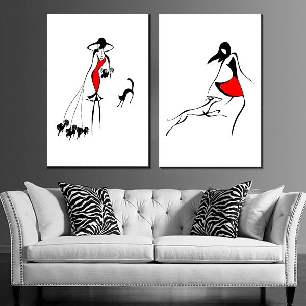 Paint it Black  Red art painting, Bedroom art painting, Painting