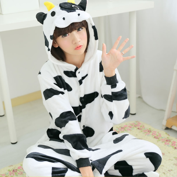 Pyjama Une Pièce Femelle En Velours Corail - Chaud, Doux Et Parfait Pour Halloween, Carnaval Ou Soirée Cosy