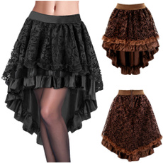 Plus Size, shortfrontlongbackdres, dancerskirt, black lace