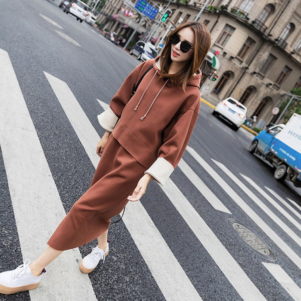 Sweater skirt outlet suit