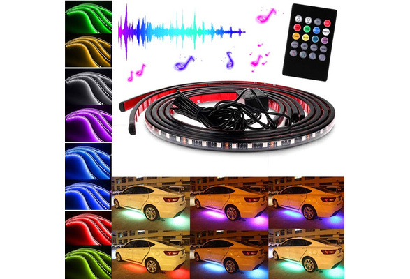 led light strips under car