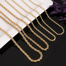 fashiontwistedropenecklace, Copper, womenchain, Jewelry