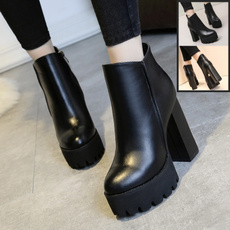 Square, Womens Shoes, leather, Spring
