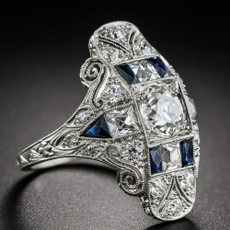 Antique, Sterling, DIAMOND, 925 sterling silver