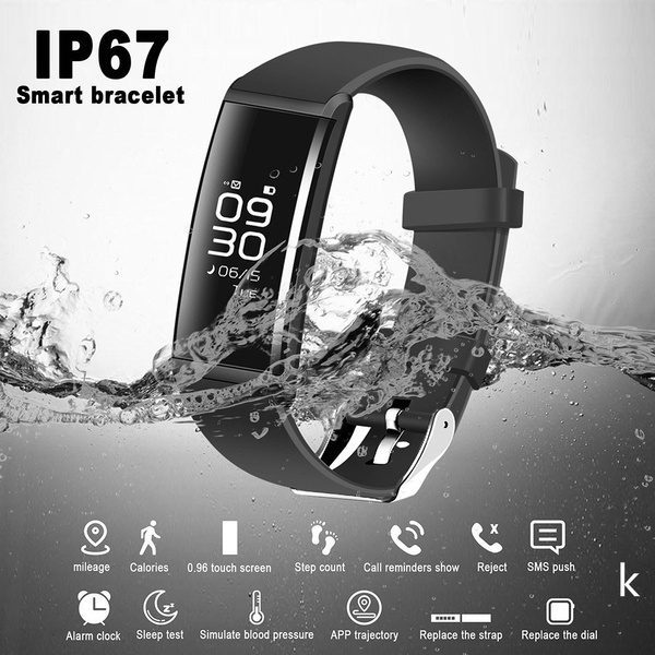 X9 PLUS Heart Rate Monitor Smart Bluetooth Bracelet- Black - GEEKMAXI.COM